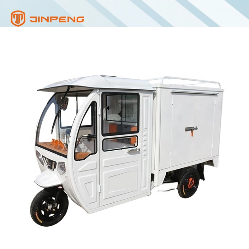 Three Wheels Cargo Electric Tricycle Motorcycle Rickshaw Fully Enclosed Mobility Scooter Cargo Scooter Motor with Cabin