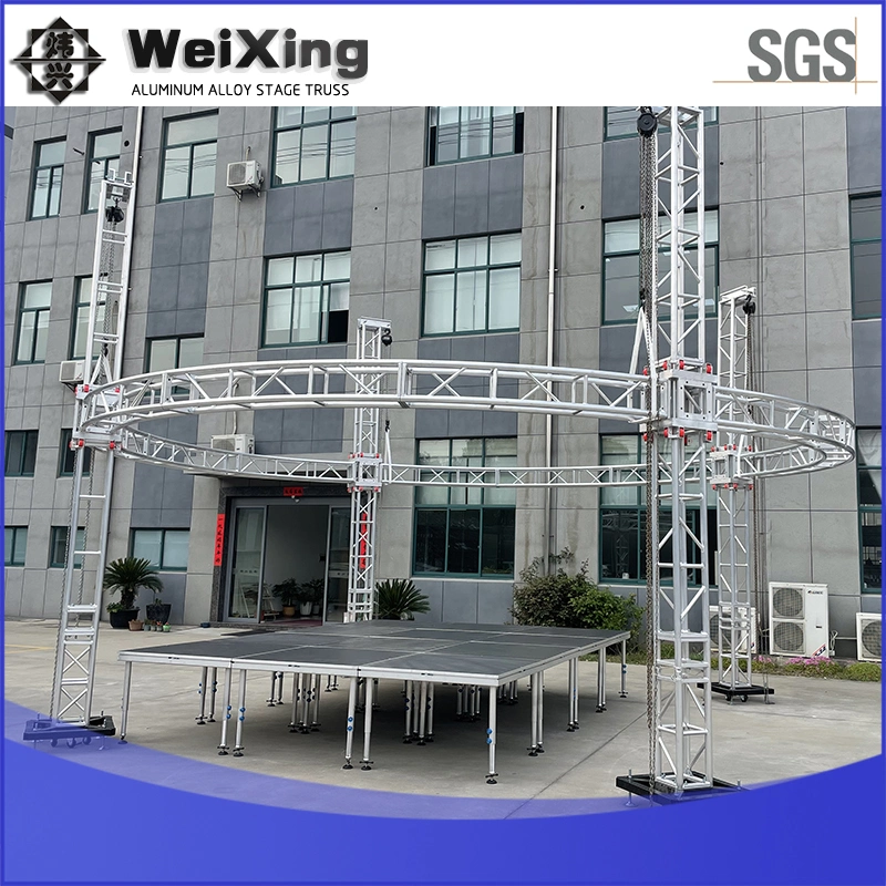 8m Diameter Circle Truss Aluminum Spigot Truss Triangle DJ Lighting Truss for Club