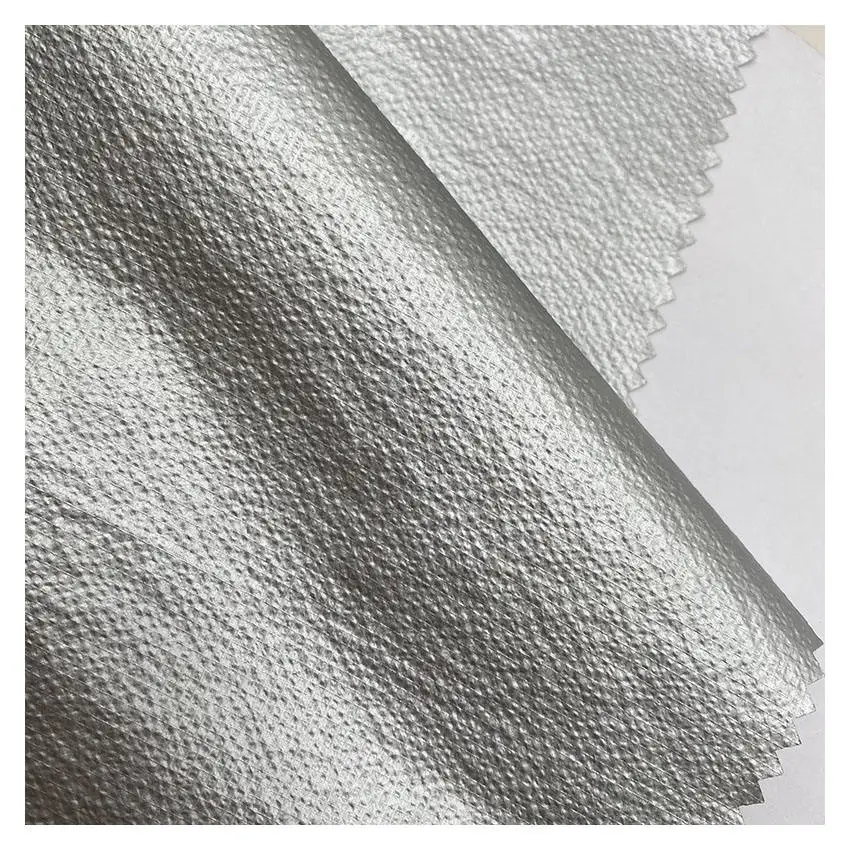 Waterproof 100% Nylon 210t Semi Dull PU Sliver Coating Nylon Taffeta Fabrics for Dresses