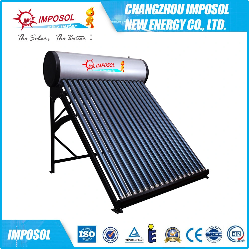 Painted Compact Copper Coil Solar Water Heater