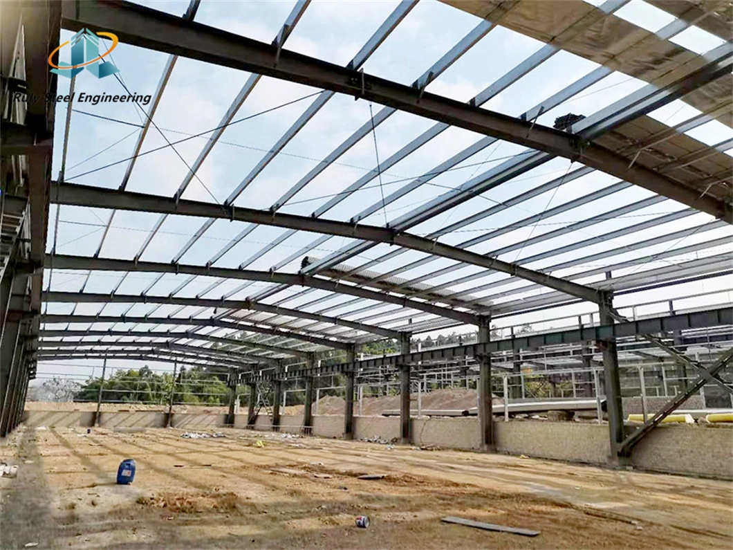 Steel Structure Factory Galvanized Prefabricated Structural Steel Buildings for Food Processing Plant