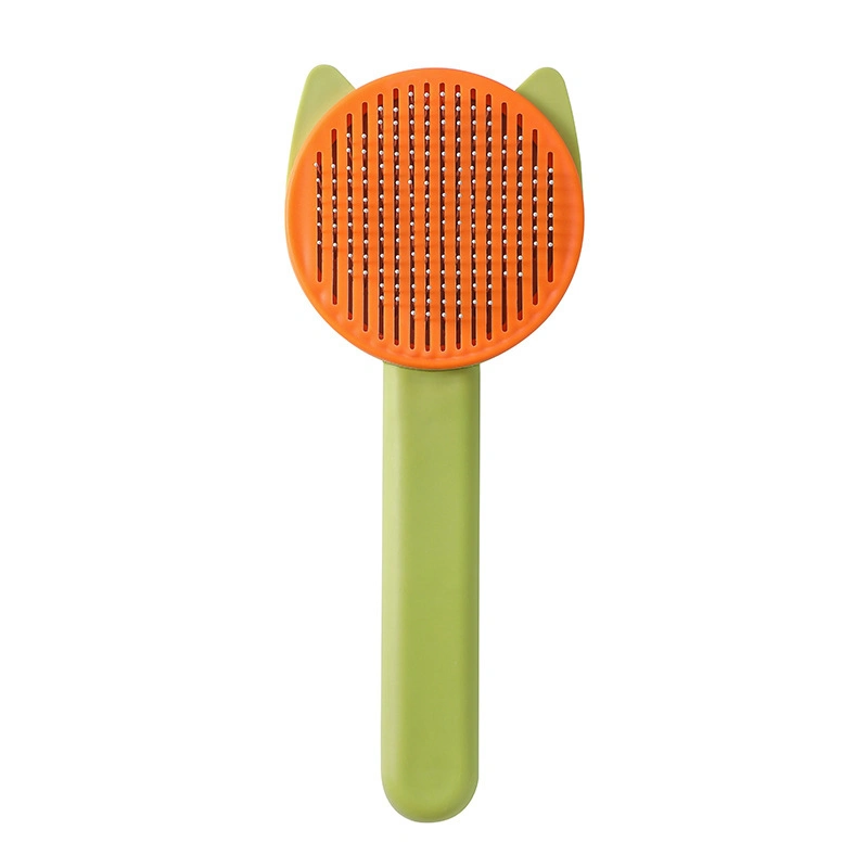 Yiwu Factory Cute Self Cleaning Pet Massage Brush Tool Dog Cat Grooming Brush