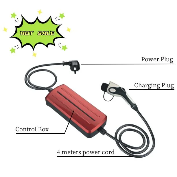 Mobile AC Typ 2 Elektroauto laden 3,5kW 16A Zuhause Tragbares Ladegerät