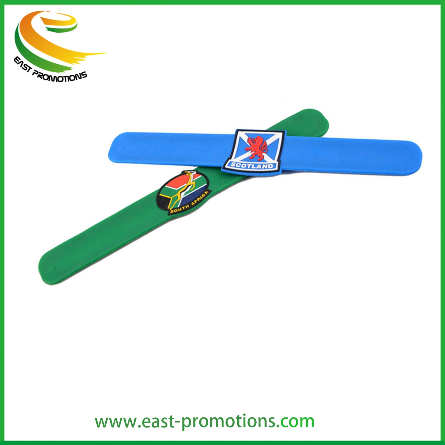 Manufacturer Custom Shape Silicone Slap Bracelet Bands for Kids Party Favors Decorations