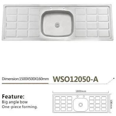 Wholesale/Supplier Bathroom Basin Stainless Cabinet with Sink Wso12050