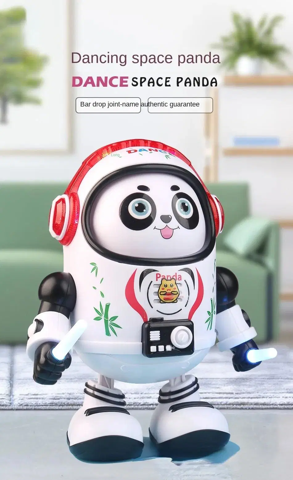 2023 Nueva Danza y Canto espacio eléctrico Panda Swinging Juguetes de Regalo para niños Juegos para niños Rolling Panda Toys