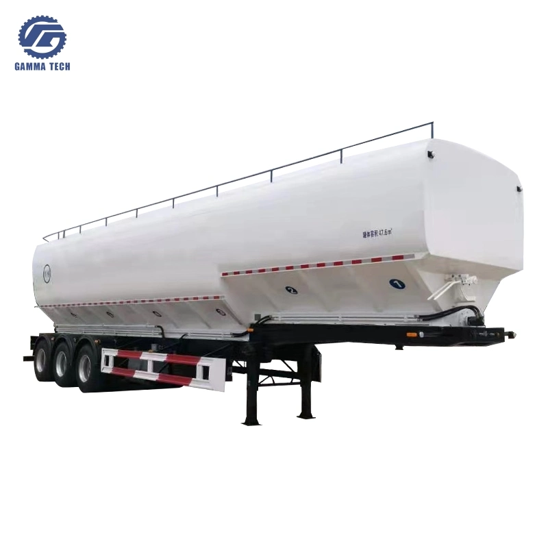 3 Achsen 50 Tonnen Bulk Zement Tank Pulver Semi Trailer Weizenmehl LKW-LKW-LKW-Tank für Futtertransport