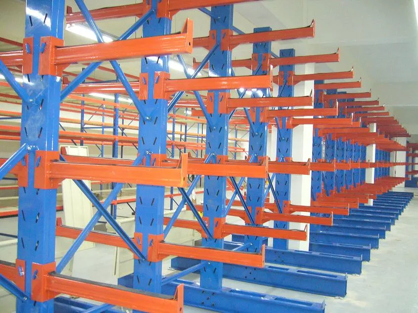 Industrial Pipe Shelf Warehouse Heavy Duty Cantilever Rack
