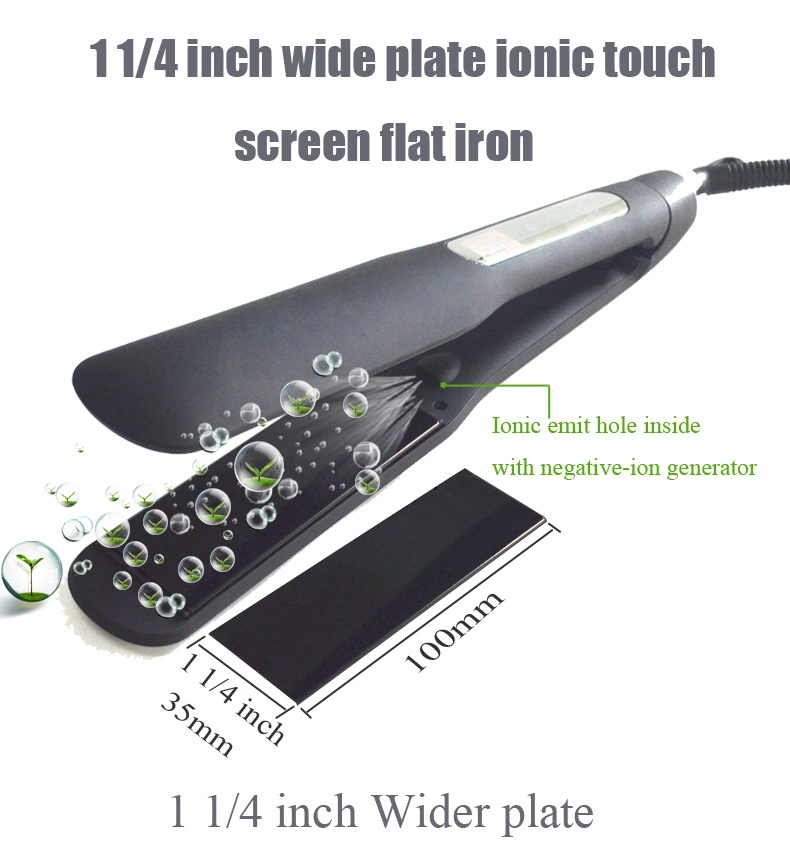 1.5 Inch Ionic Technology Nano Titanium Styler Hair Straightener Flat Iron Ultra Thin & Light