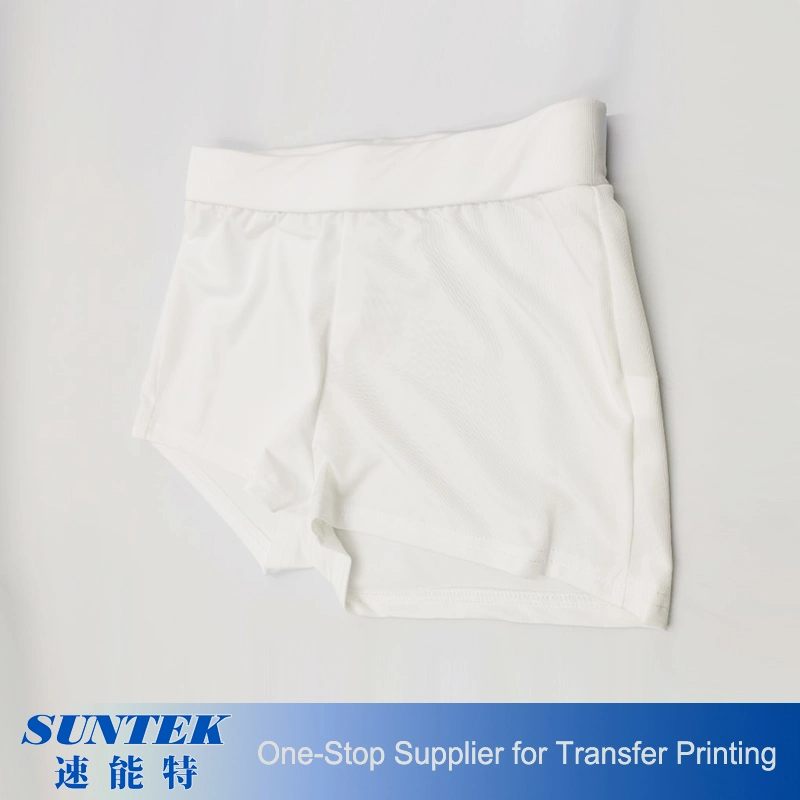 La sublimation de polyester blanc Men's Shorts/pantalon