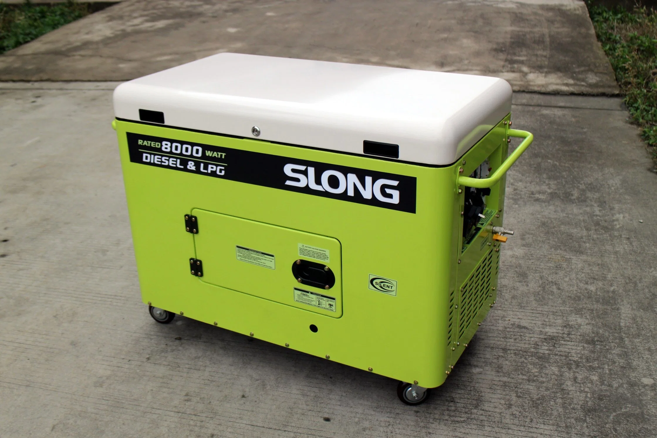 Slong 8000watt Silent Diesel Dual Fuel Generator LPG Natural Gas Generator