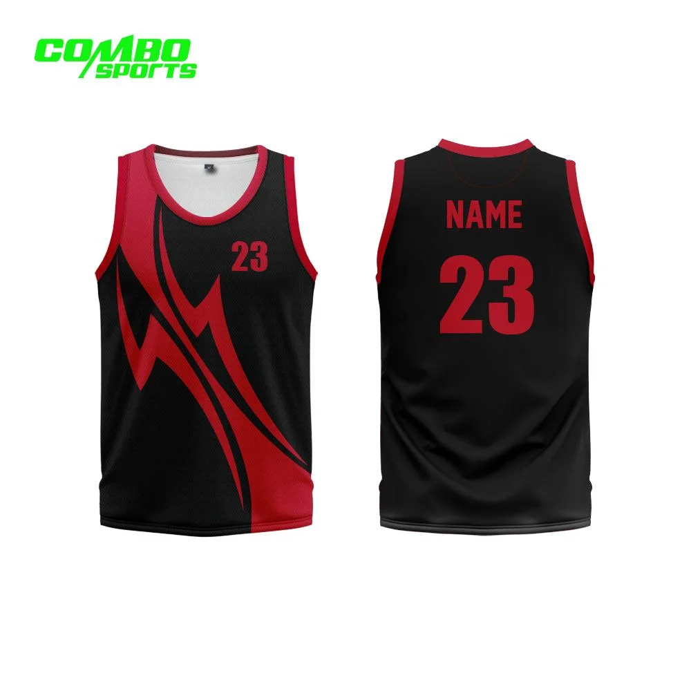 Recyceltes Basketball Trikot Soft New Design Quick-Dry Custom Blank Team Logo und Nummer Basketball Shirt