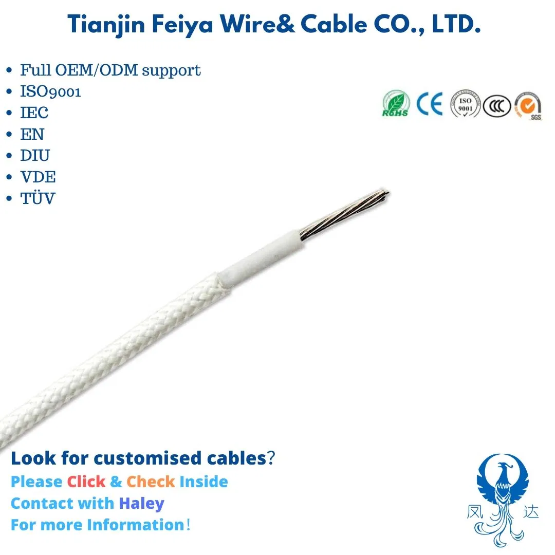 El PVC Liycy volar con el cable de transmisión de fibra de vidrio de silicona caucho de silicona de cable trenzado de trenzado de alambre de la estructura de tubo