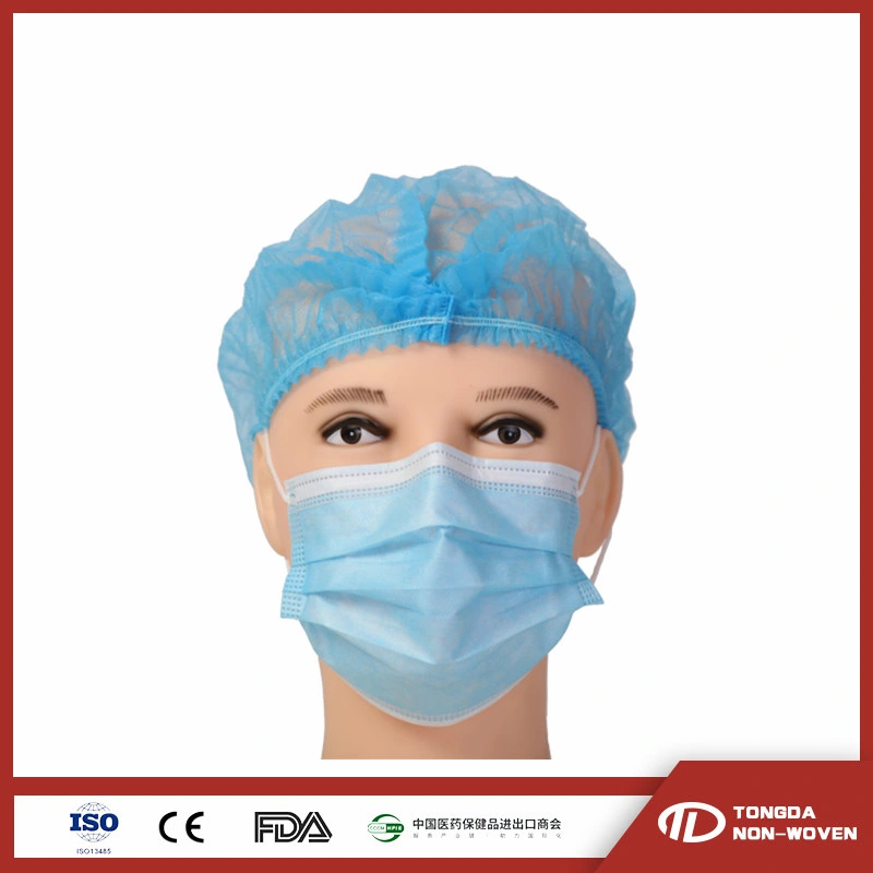 Masques chirurgicaux stériles jetables de type blanc Bleu masques pour adulte Masque enfant