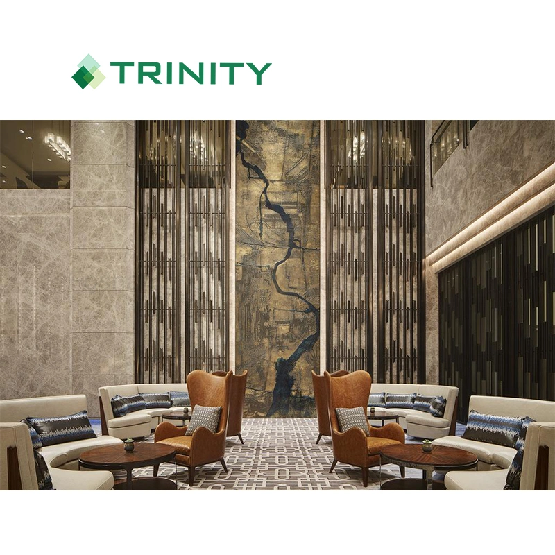 preço de fábrica Hotel Lobby Sofá Definir mobiliário com design de luxo moderno