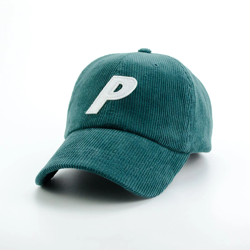 Popular Corduroy Baseball Cap with Patch Embroidery Fashion Sports Golf Cap Promotion Hat