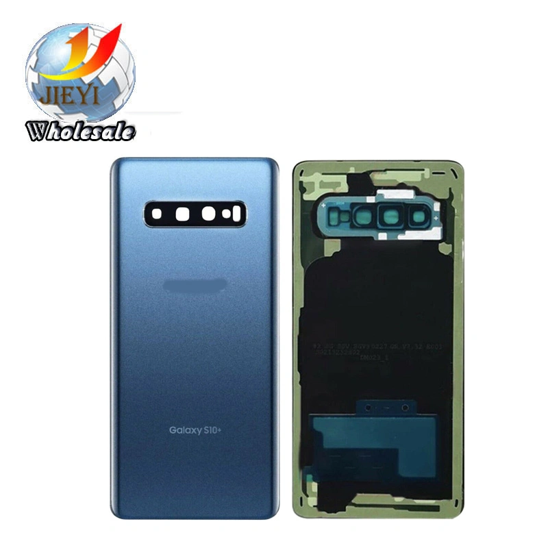Carcasa para teléfono móvil Samsung Galaxy S10 y G975f Volver posterior de la batería de sustitución de cubierta de vidrio + lente