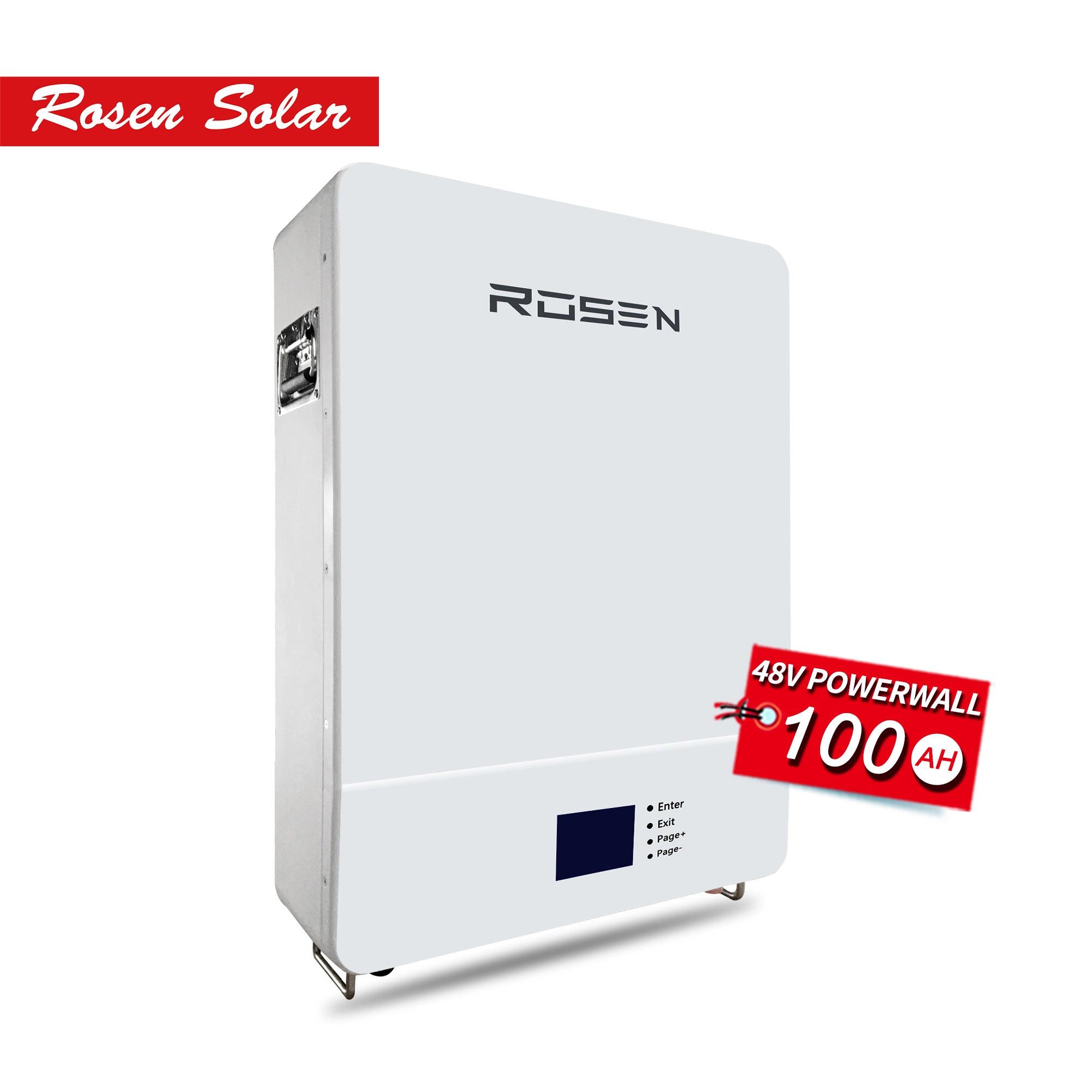 Best Selling 48V 100Ah LiFePO recarregável Bateria de Lítio4 5Kw na parede de energia para uso doméstico