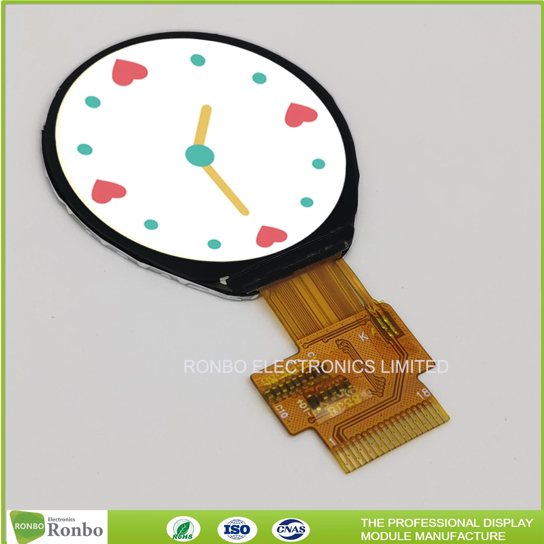 1.3 Inch Wearable Smart Watch IPS Round LCD Displays / High Resolution 360X360 Spi Interface