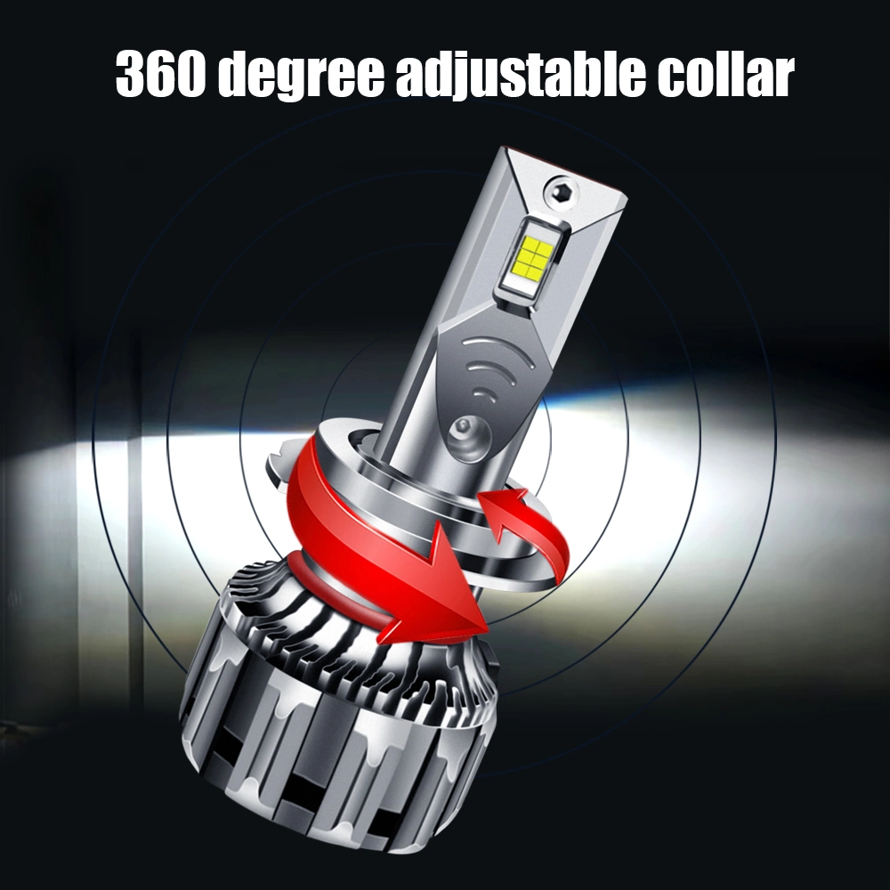 Sustitución de HID 65W 6000LM Coche Faro LED H4 H7 LED H1 H8 H9 H11 3000K 6500K luz antiniebla automática de 2 colores 65W 12V