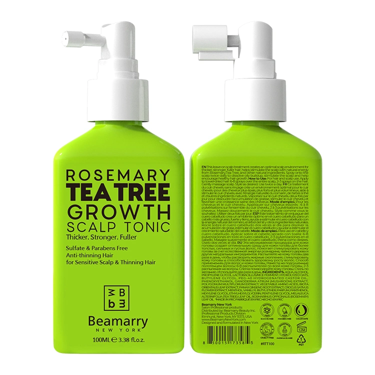 Teebaum Haarausfall Behandlung für Haarwachstum, 100% natürliches Haarwachstum Spray
