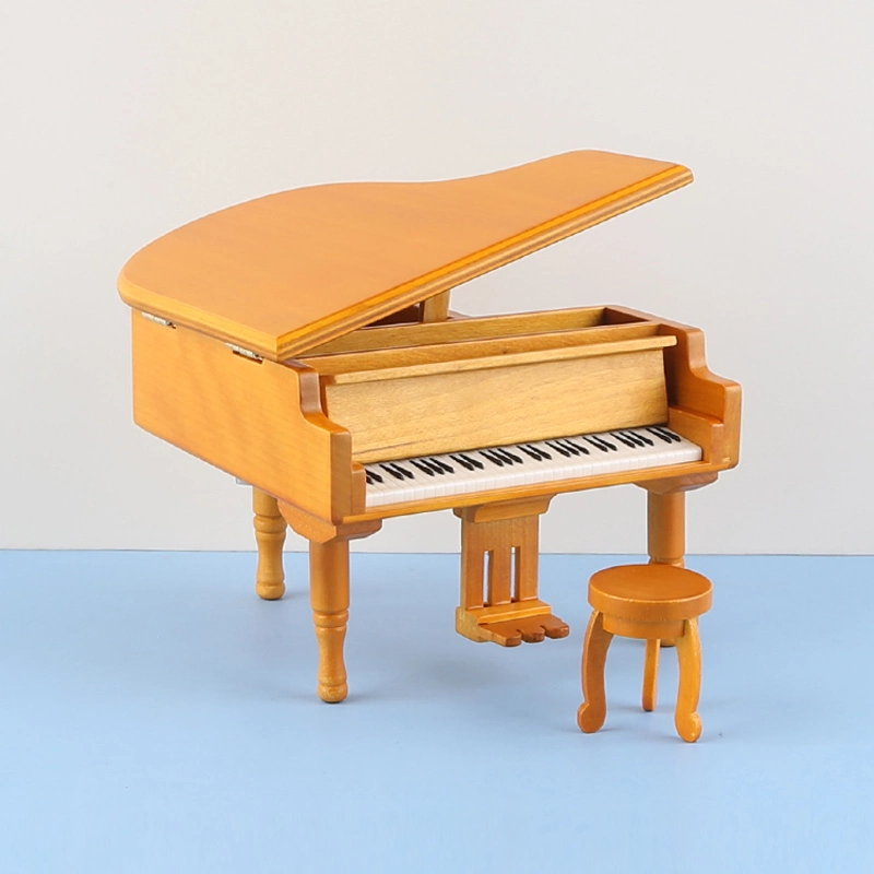 Presentes Yunsheng Wood Piano Music Box para menina