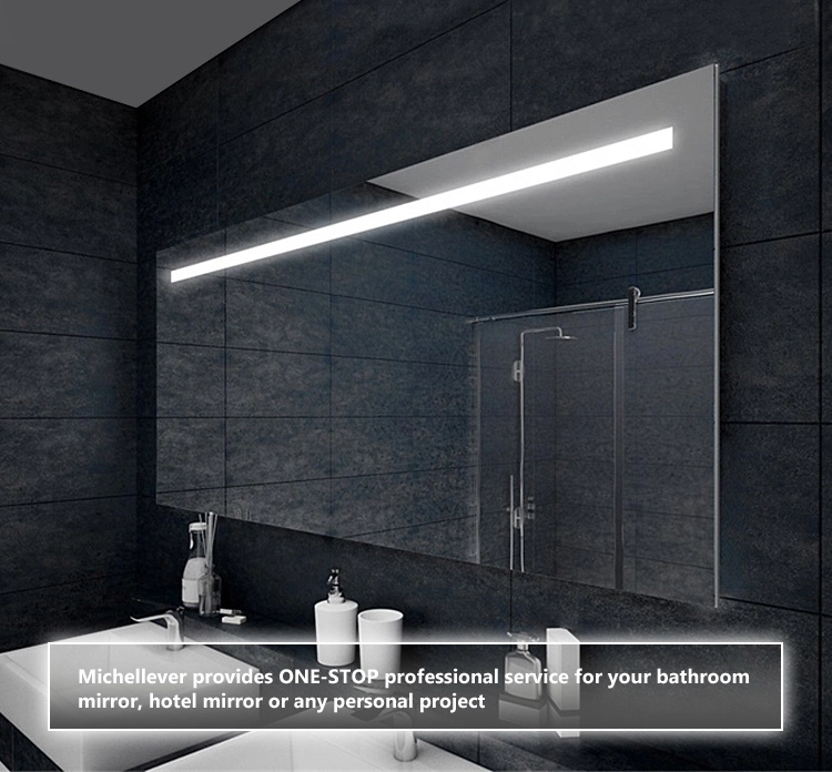 Espelho de cortesia com espelho de maquilhagem LED e espelho de maquilhagem com regulação de intensidade de luz