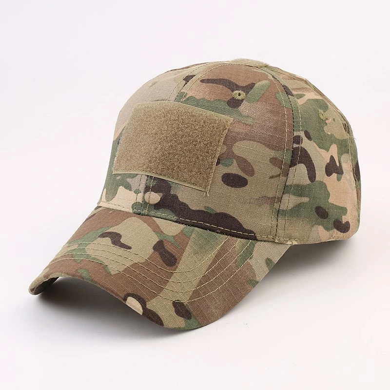 Gorra militar táctico Rip-Stop Hat impresión exterior Men' S Deportes camuflaje táctico Gorra con Velcro.