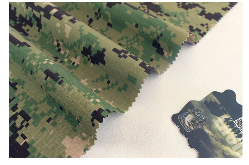 Digital 65% Polyester 35% Cotton Blend Woven Waterproof Polyester Cotton Fabric Ripstop Camouflage Fabric