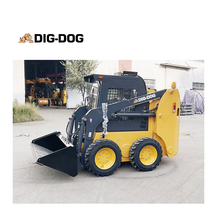 China Manufacturer Diesel Small Wheel Track Mini Skid Steer Loader CE EPA