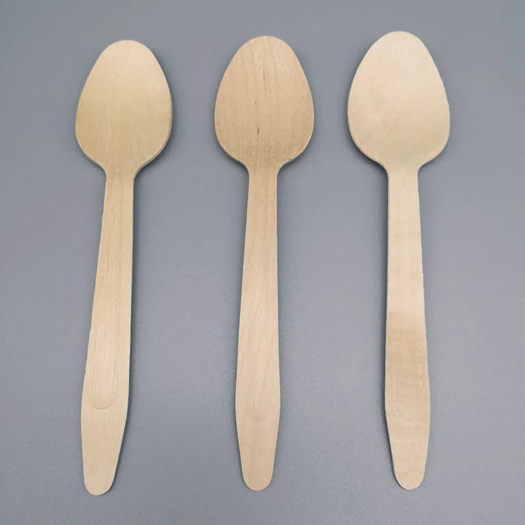 Eco Friendly Wooden 160mm Spoon Knife Fork