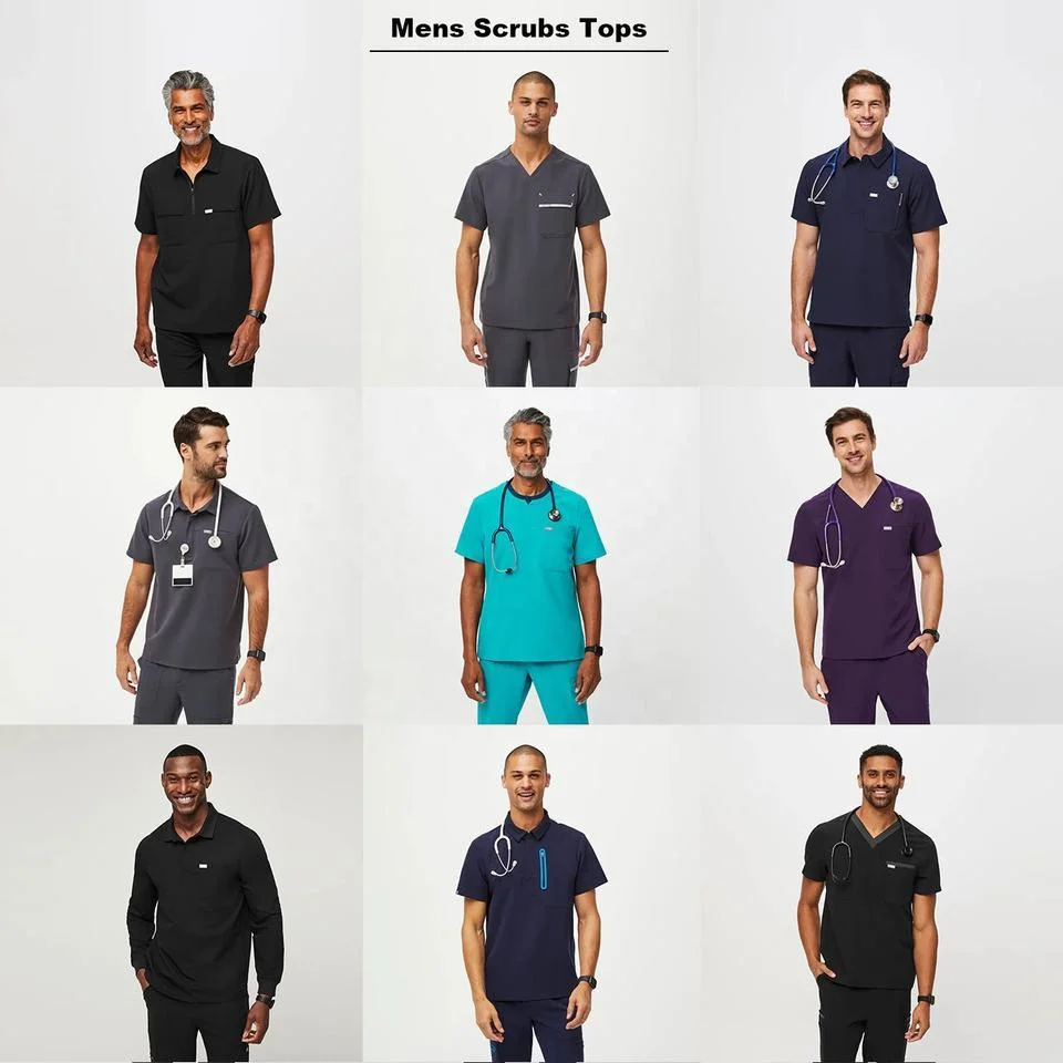 Medizinische Teal Scrubs Hosen Sets Jogger Krankenhaus Krankenpflege-Sets Uniform Mit Logo