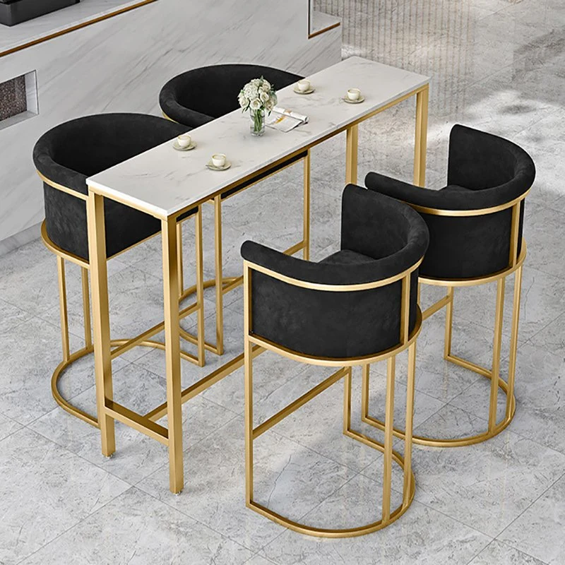 La personalización de metal moderno de madera tejido// silla de cuero con mesa muebles para el restaurante del hotel Comedor Bar Cafe