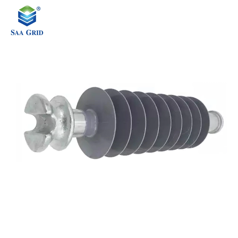 35kv Durable Composite Line Post Polymer Pin Insulator with Insulation Core Silicone Rubber Shed