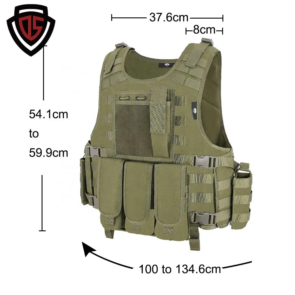 Double Safe léger tactique de la Police de la sécurité Body Armor Bulletproof lutter contre la plaque de protection balistique Veste militaire transporteur gilet pare-balles