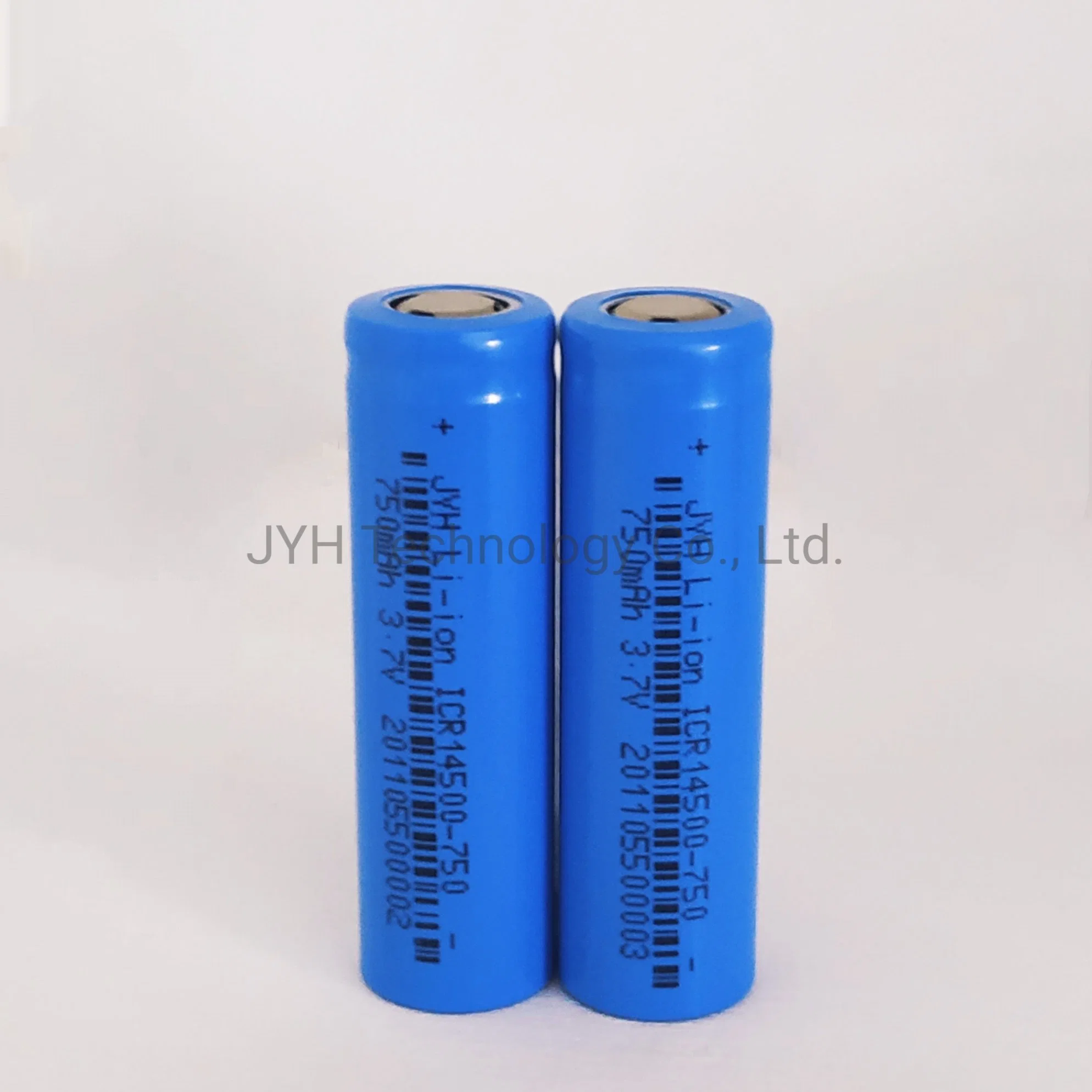 Icr14500-750 3.7V 750mAh Rechargeable Li-ion 1s1p Battery Pack with Lead Strip