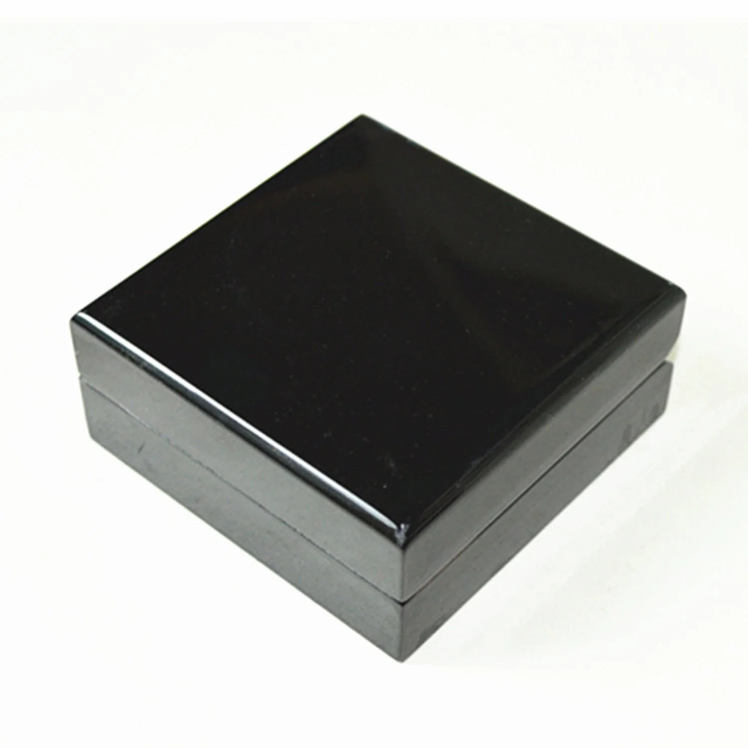 High Glossy Black Spray Painting Interchangable Velvet Lining Wooden Cufflink Ring Box