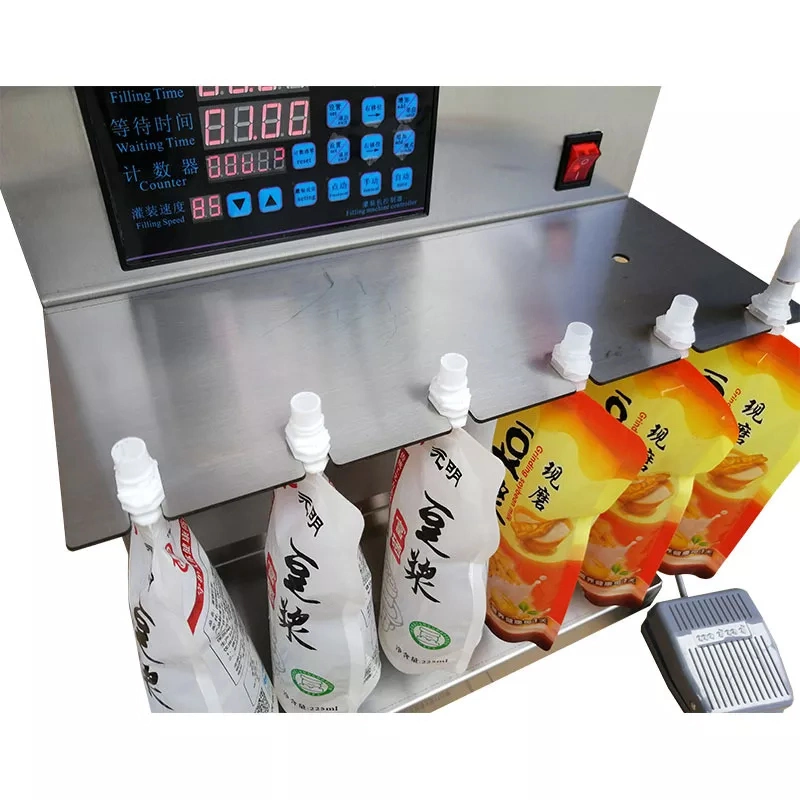 Kefai Hot Sale Spout Pouch Liquid Filling Machine Semi-Automatic Bagged Beverage Detergent Premade Pouch Packing Machine