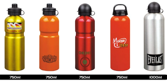 600 ml contiene BPA especial de aluminio de alta calidad de gráficos personalizados de Deportes de la botella de agua con precios razonables.