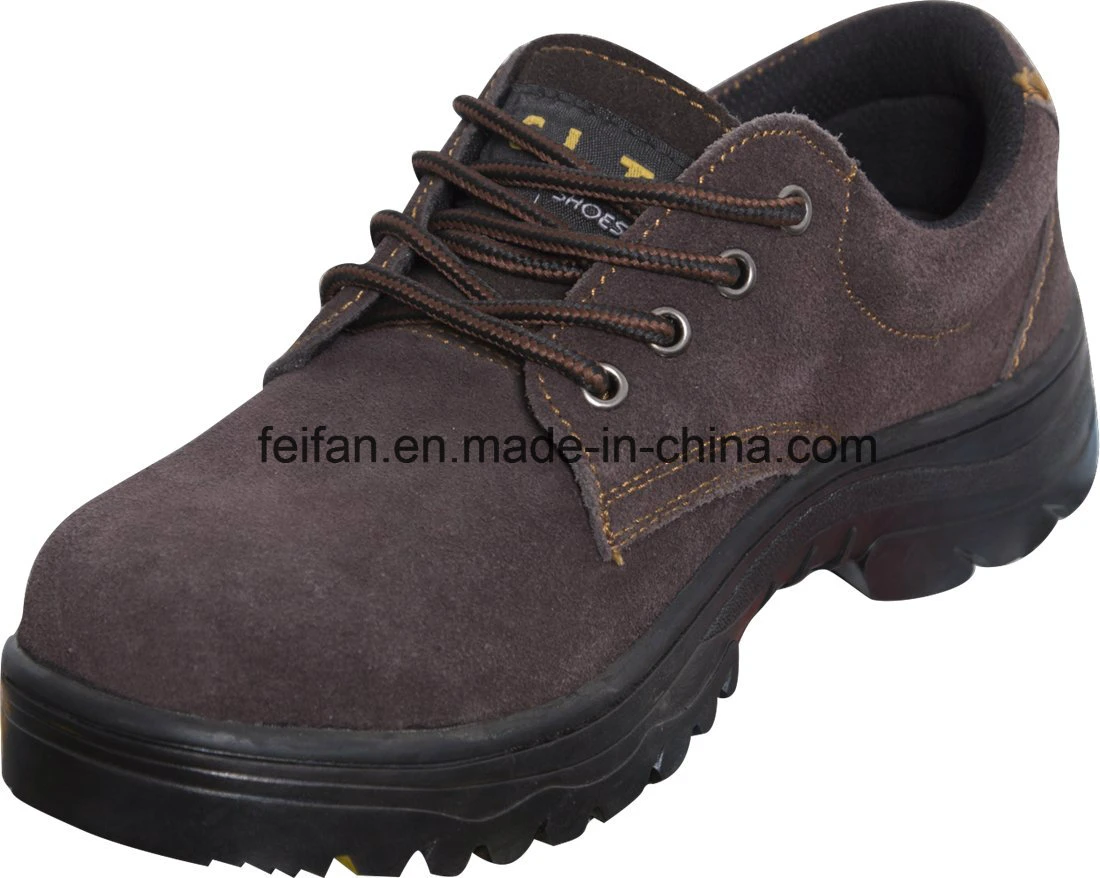Suede Leather Work Shoe/Casual Safety Footwear/Canvas Safety Shoe