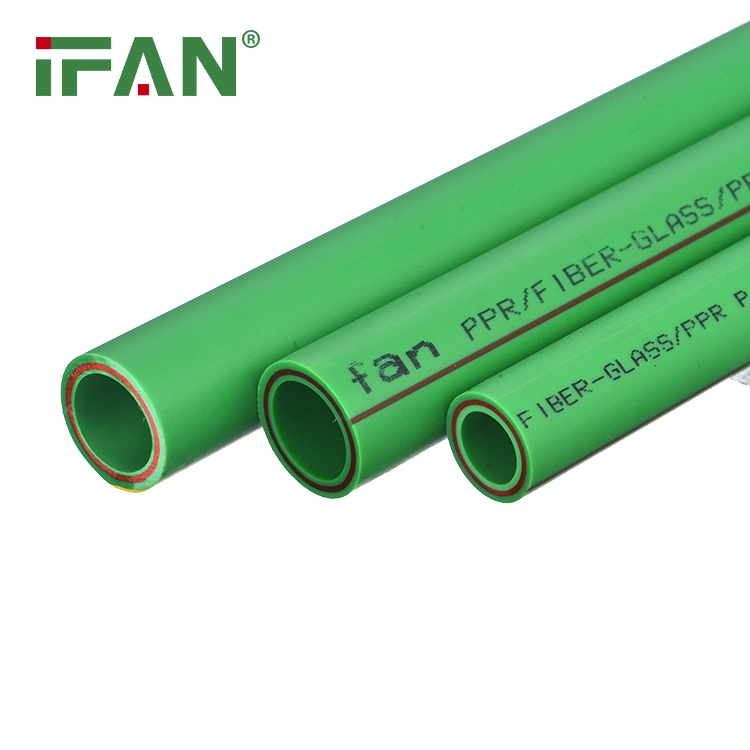 IFAN Wholesale/Supplier Green 20 PPR Pipe 110mm-PN25 plástico Fibra de vidrio Tubería PPR