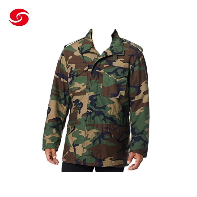 Camuflaje Woodland anorak campera M65 chaqueta militar uso táctico