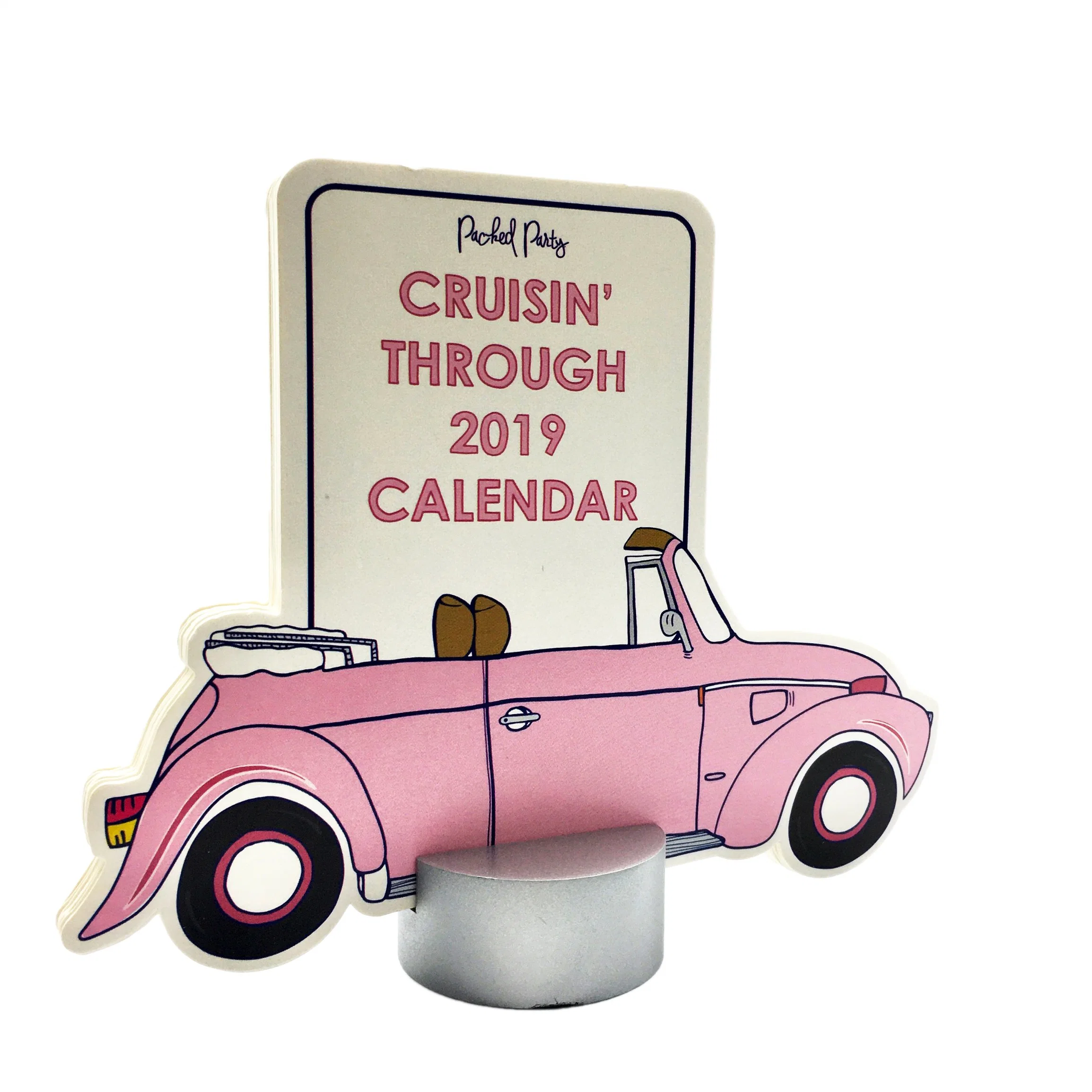 Customized Printing Mini Desktop Calendar Table 365 Days Yearly Calendar Office Supply