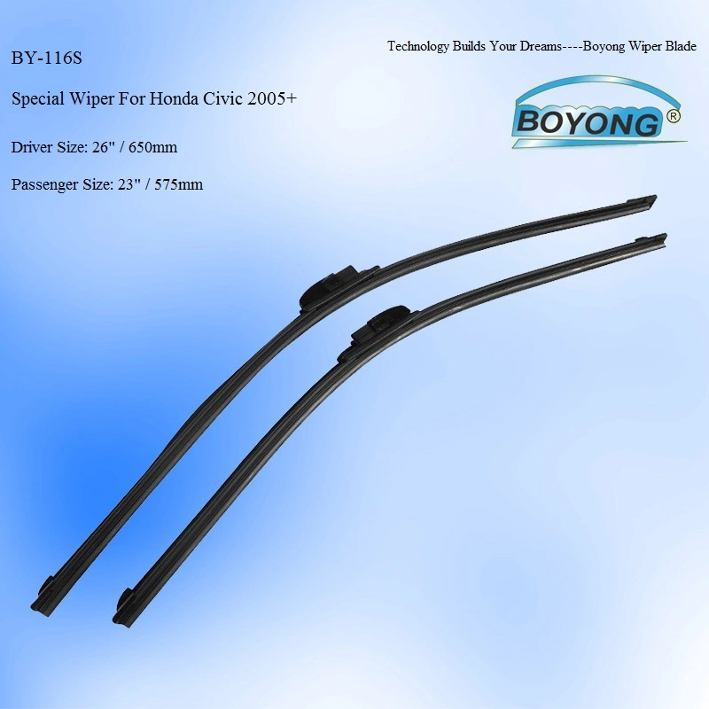 Soft Wiper Boneless Car Accessories From China Fitting for Honda (BY-116S)