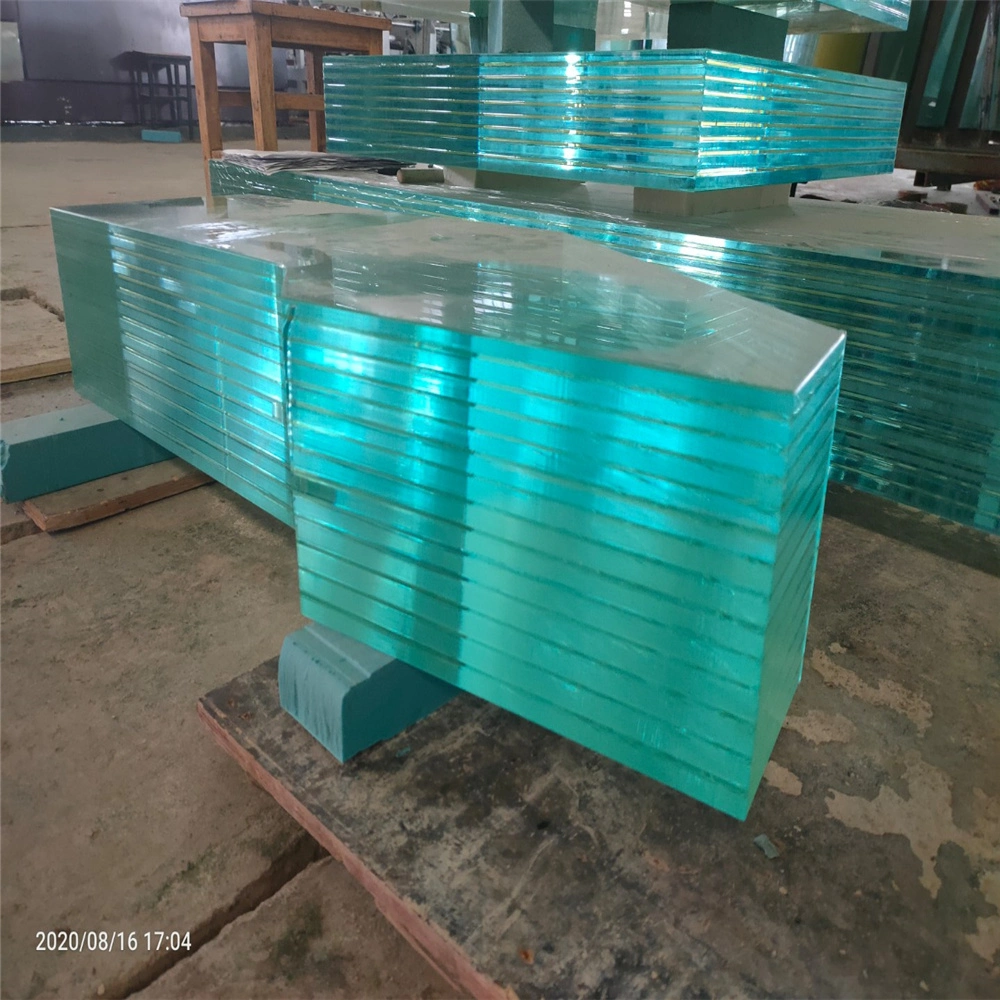 China Exclusive Glass Special Shape Laminated Glass 8mm Ultra Clear Flat Glass