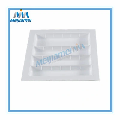 Plastic Cutlery Organizer of Furniture Fittings in ABS for 600mm Width Kitchen Cabinet Drawers