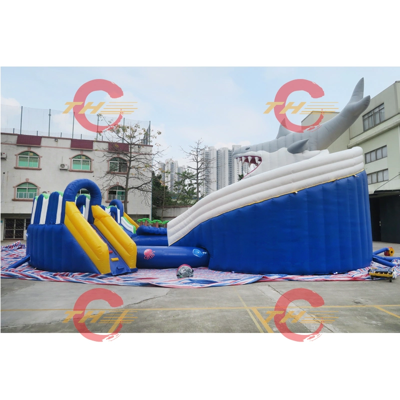 25m Diameter Giant Inflatable Shark Wate Park