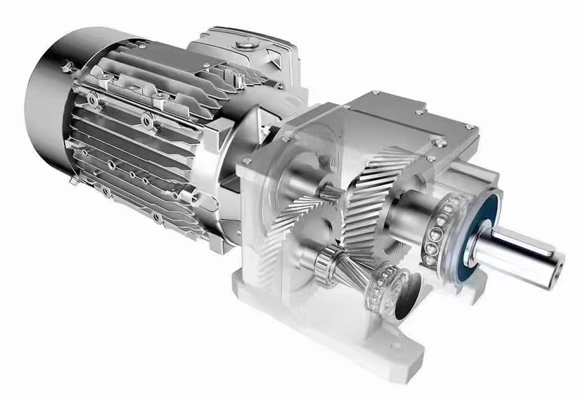 R-Serie Hard Tooth Helical Gear Landmaschinen Umweltschutz Motor Für Metallurgische Getriebereduzierung