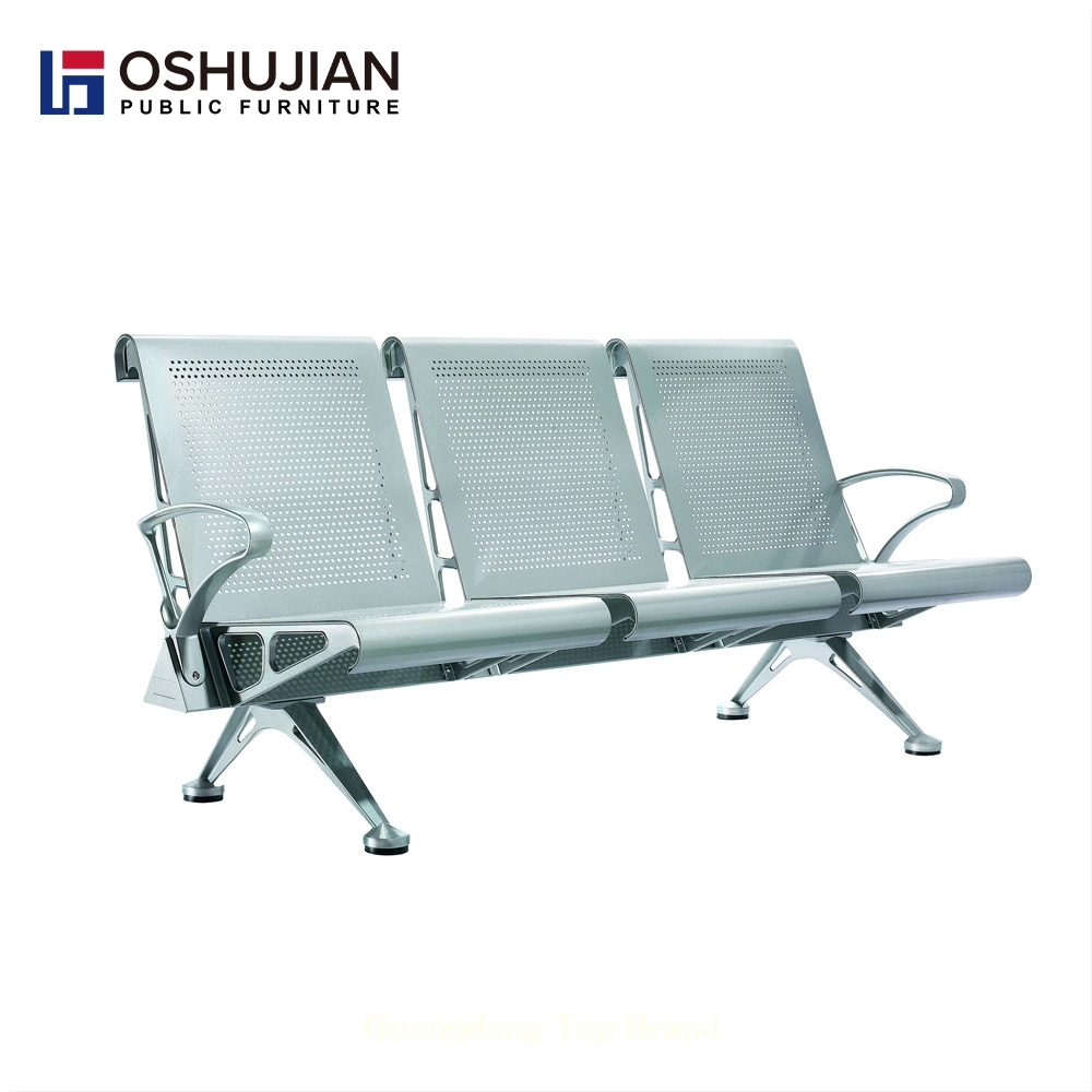 Foshan Manufacture Hospital Clinic Waiting Area 3 Seater Waiting Bench Chair