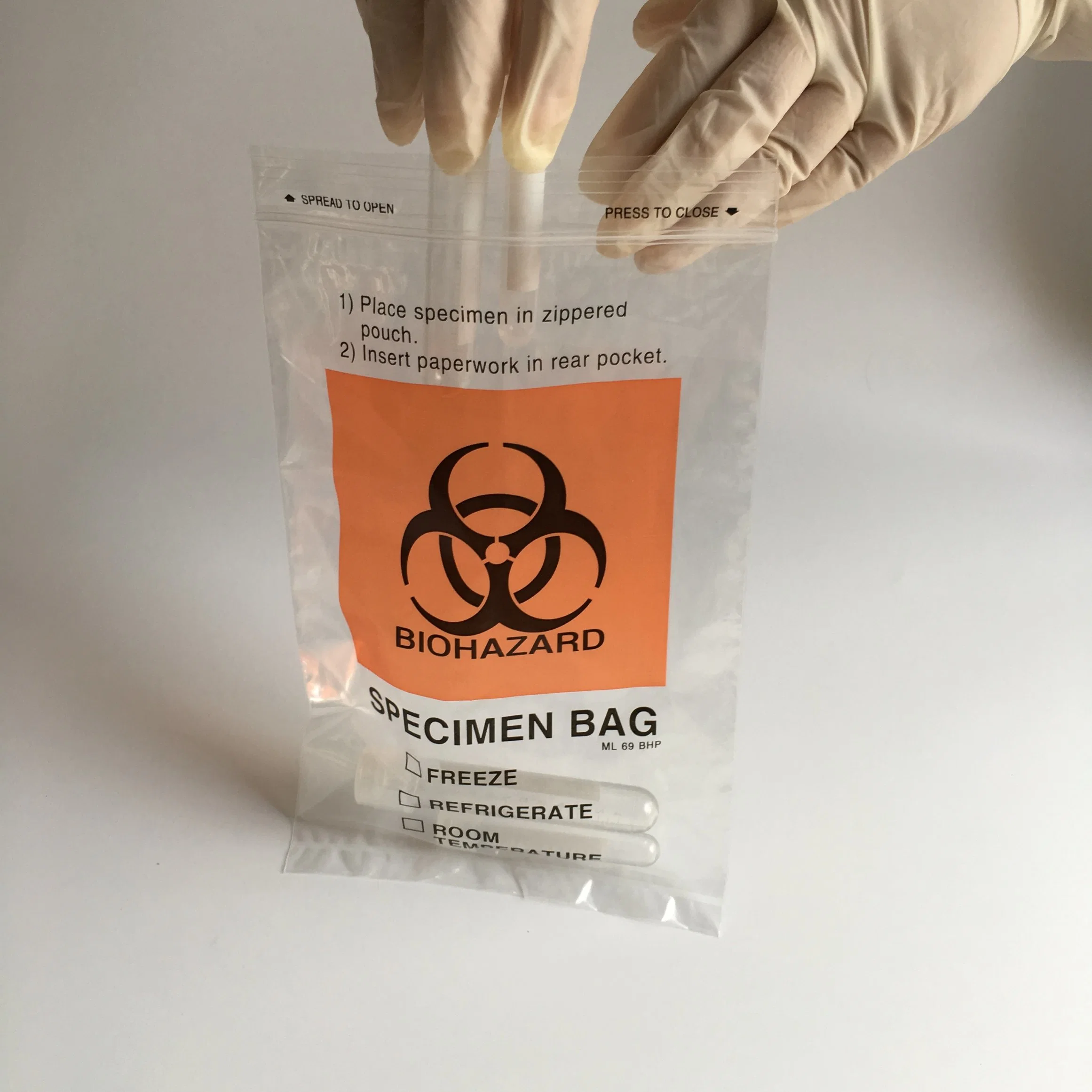 3layers /4 Layers Cytotoxic Specimen Bag Specimen Transport Plastic Bag 6"X9" Biohazard Bag Medical Lab Samples Bag Kangaroo Bag Absorb Pad